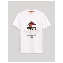 CELIO Naruto Shippuden Printed White T-shirt