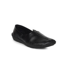 Bata Black Mens Slip-On Mojaris