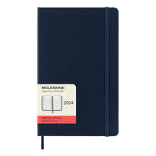 Moleskine Classic Large Hard Cover Daily 12 Months Planner 2024 - Sapphire Navy Blue