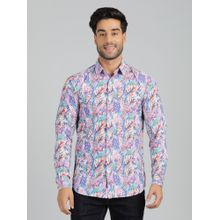 JadeBlue Slim Fit Printed Multi-Color Polyester Casual Shirt