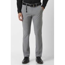 Van Heusen Men Grey Solid Skinny Fit Chinos