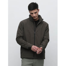 Selected Olive High Neck Padded Jacket