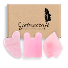 Getmecraft Rose Quartz, Leaf Shape And Rabbit Ear Shape Gua ...