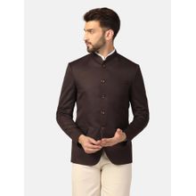 TAHVO Mens Brown Bandhgala