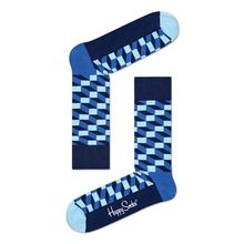 Happy Socks Filled Optic Sock - Blue