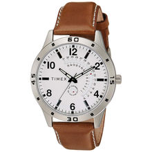 Timex Round 45mm White Dial Analog Men Watch - TW000U927