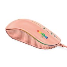 FINGERS RGB-Debonair USB Wired Mouse with Advance Optical Technology-Blush Pink