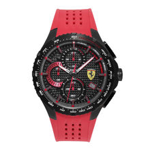 Scuderia Ferrari Pista Chronograph Black Round Dial Men's Watch (0830727)