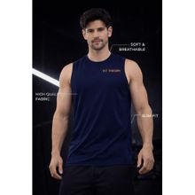 The Fit Theory Navy Blue Tank Top