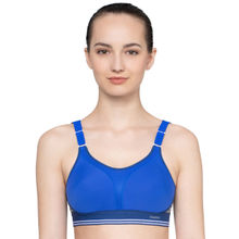 Triumph Triaction Extreme Lite Wireless Non Padded Bounce Control Sports Bra - Blue