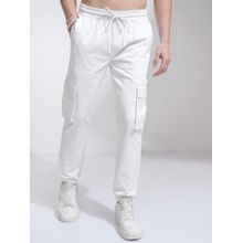HIGHLANDER Men Solid Cotton Cargo Pocket Jogger