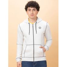Being Human Mens Grey Solid Hoodie