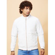 Being Human Mens White Solid Jacket