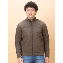 Being Human Mens Olive Solid Jacket