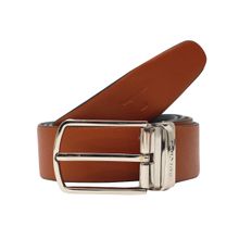 Bulchee Mens Genuine Leather Belt Casual Jeans Tan-Blackbul2111B