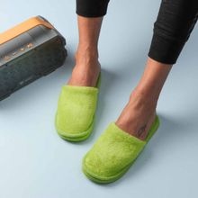 Drunken Women Green Eva Round Toe Non Slip Room Slippers