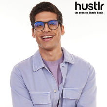 Lenskart Hustlr Peyush Bansal Unisex Zero Power Computer Glasses-Dark Night