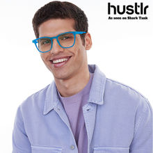 Lenskart Hustlr Blue Caribbean Full Rim Wayfarer Lenskart Hustlr Eyeglasses - LB-208964 (49)