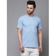 RIGO Men Light Blue Drop Needle T-shirt