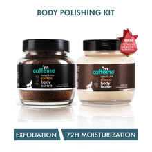 MCaffeine Body Polishing Kit - Exfoliation, Tan Removal & Moisturization - Coffee Body Scrub & Choco Body Butter
