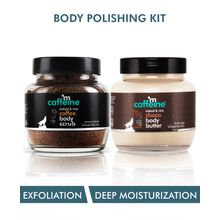 MCaffeine Body Polishing Kit - Exfoliation, Tan Removal & Moisturization - Coffee Body Scrub & Choco Body Butter