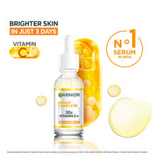Garnier Vitamin C + Face Serum for Skin Brightening with 2% Niacinamide & 0.5% Salicylic Acid
