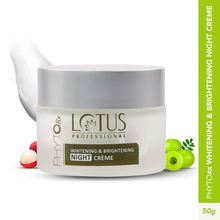 Lotus Professional PhytoRx Whitening & Brightening Night Face Cream, With Age-Defying Formula