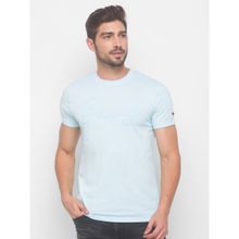 Being Human Men Blue Slim Fit Short Sleeve T-Shirts
