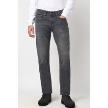 Peter England Men Grey Light Wash Classic Jeans