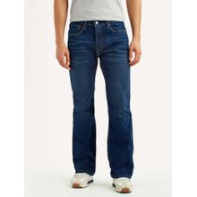 Levi's Mens 527 Dark-Blue Slim Fit Mid Rise Jeans