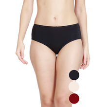 Nykd by Nykaa PO3 Mid Rise Hipster Cotton Stretch Medium Coverage Panty Multi-Color-NYP033