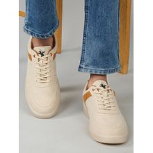 Cantabil Beige Casual Sneaker Shoes For Men