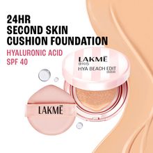 Lakme 9to5 Hya Beach Edit Cushion Foundation, SPF 40, Hydrating Matte, C 100