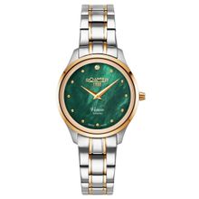 Roamer Venus Diamond Swiss Made Green Round Dial Womens Watch - 601857 47 59 20 (Medium)