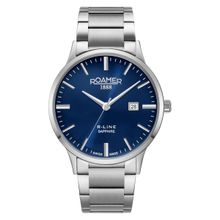 Roamer R-Line Classic Swiss Made Blue Round Dial Mens Watch - 718833 41 45 70 (Medium)