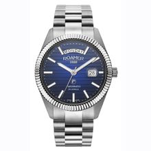 Roamer Primeline Daydate Ii Analog Blue Round Dial Mens Watch - 981666 41 45 50 (Medium)