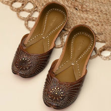 ROCIA By Regal Brown Women Leather Jutties