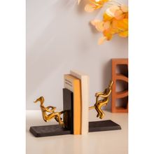 SG Home Sea Saw Rustic Bookend (Gold)