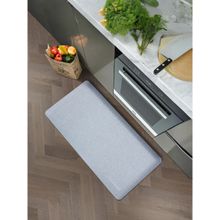 OBSESSIONS Non-Slip PU Kitchen Mat-Runner Light Grey Stain & Water Resistant