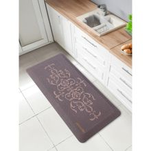 OBSESSIONS Non-Slip PU Kitchen Mat-Runner Brown Stain & Water Resistant