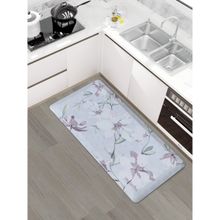 OBSESSIONS Non-Slip PU Kitchen Mat-Runner Light Blue Stain & Water Resistant
