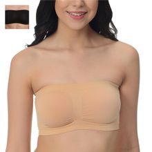 Mod & Shy Pack Of 2 Solid Tube Bra - Multi-color