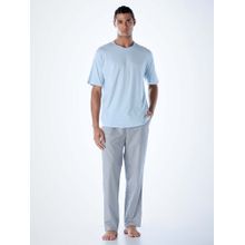 Jack & Jones Men Regular Fit Blue T-shirt & Pyjama