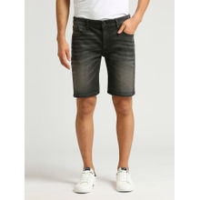 Pepe Jeans Grey Chinox Regular Fit Mid Waist Denim Shorts