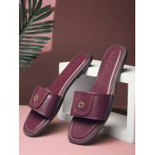 Bata Women Maroon Flats for Everyday Wear