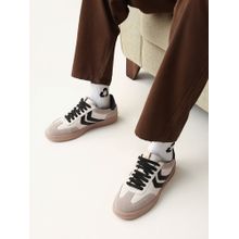 THE BEAR HOUSE Men White Suede Lace-Up Sneakers