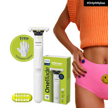 Philips OneBlade Intimate Bikini & Underarm Trimmer & Razor | Free exfoliation glove