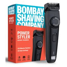 Bombay Shaving Company Beard Trimmer with USB Fast Charging, Black