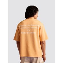 Muvazo Kaizen Oversized Unisex T-Shirt - Apricot Crush Orange