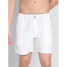 U.S. POLO ASSN. Brand Stripe Dual Pocket IYAX Boxers White